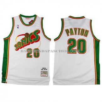 Maillot Retro Seattle Supersonics Kemp Blanc