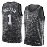 Maillot San Antonio Spurs Kyle Anderson Ciudad 2018 Gris