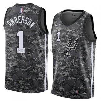 Maillot San Antonio Spurs Kyle Anderson Ciudad 2018 Gris