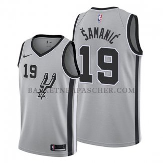 Maillot San Antonio Spurs Luka Samanic Statement 2019-20 Gris