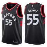Maillot Toronto Raptors Delon Wright Statehombret 2017-18 Noir