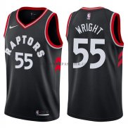 Maillot Toronto Raptors Delon Wright Statehombret 2017-18 Noir
