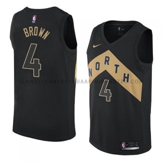 Maillot Toronto Raptors Lorenzo Brown Ciudad 2018 Noir