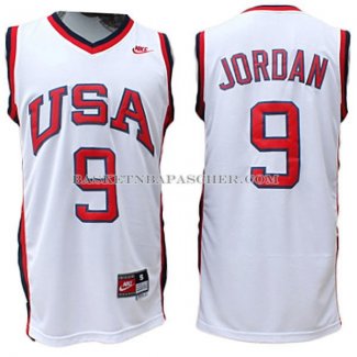 Maillot USA 1984 Jordan Blanc