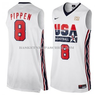 Maillot USA 1992 Pippen Blanc