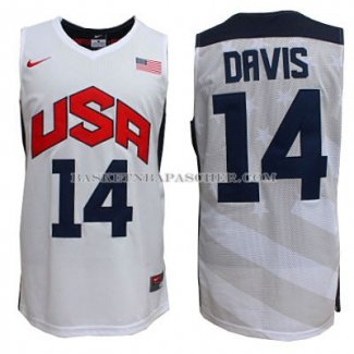 Maillot USA 2012 Davis Blanc