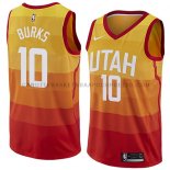 Maillot Utah Jazz Alec Burks Ciudad 2018 Jaune Maillot Utah Jazz Alec Burks Ciudad 2018 Jaune