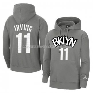 Veste a Capuche Brooklyn Nets Kyrie Irving Statement Gris