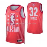 Maillot All Star 2022 Minnesota Timberwolves Karl-Anthony Towns NO 32 Marron