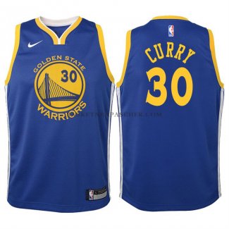 Maillot Enfant Golden State Warriors Curry 2017-18 B