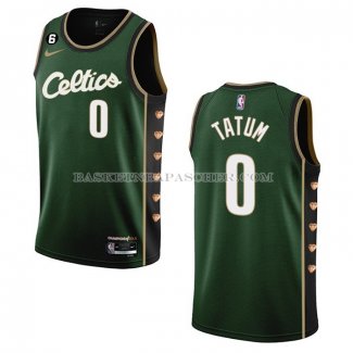 Maillot Boston Celtics Jayson Tatum NO 0 Ville 2022-23 Vert