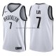 Maillot Brooklyn Nets Jeremy Lin Association 2017-18 Blanc