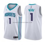Maillot Charlotte Hornets Malik Monk Association 2017-18 Blanc