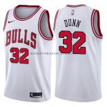 Maillot Chicago Bulls Kris Dunn Association 2017-18 Blanc