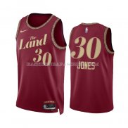 Maillot Cleveland Cavaliers Damian Jones NO 30 Ville 2023-24 Rouge