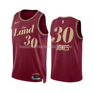 Maillot Cleveland Cavaliers Damian Jones NO 30 Ville 2023-24 Rouge