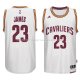 Maillot Cleveland Cavaliers LeBron James NO 23 Retro Blanc2
