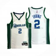 Maillot Dallas Mavericks Kyrie Irving NO 2 Ville Blanc