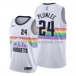 Maillot Denver Nuggets Mason Plumlee Ville Edition Blanc Maillot Denver Nuggets Mason Plumlee Ville Edition Blanc