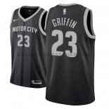 Maillot Detroit Pistons Blake Griffin Ciudad 2018-19Noir