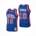 Maillot Detroit Pistons Dennis Rodman Mitchell & Ness 1988-89 Bleu