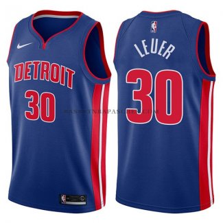 Maillot Detroit Pistons Jon Leuer Icon 2017-18 Bleu