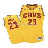 Maillot Enfant Cleveland Cavaliers James Jaune