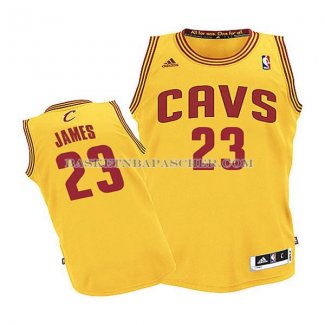 Maillot Enfant Cleveland Cavaliers James Jaune