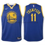 Maillot Enfant Golden State Warriors Klay Thompson 2017-18Bleu
