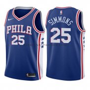 Maillot Enfant Philadelphia 76ers Ben Simmons Icon 2017-18 Bleu