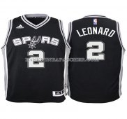 Maillot Enfant San Antonio Spurs Leonard 2016 Noir