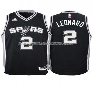 Maillot Enfant San Antonio Spurs Leonard 2016 Noir