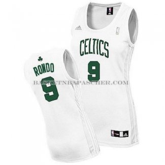 Maillot Femme Boston Celtics Rondo Blanc