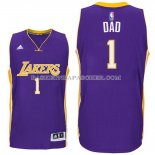 Maillot Fete des peres Los Angeles Lakers Dad Purpura