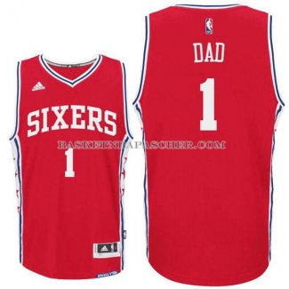 Maillot Fete des peres Philadelphia 76ers Dad Rouge