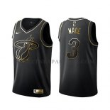 Maillot Golden Edition Miami Heat Dwyane Wade Noir