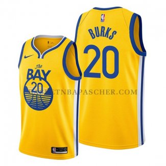 Maillot Golden State Warriors Alec Burks Statement 2019-20 Jaune