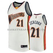 Maillot Golden State Warriors Jonas Jerebko 2009-10 Hardwood Classics Blanc