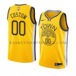 Maillot Golden State Warriors Personnalise Earned 2018-19 Jaune