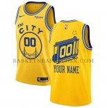 Maillot Golden State Warriors Personnalise Hardwood Classics 2019-20 Or