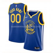 Maillot Golden State Warriors Personnalise Icon 2020-21 Bleu