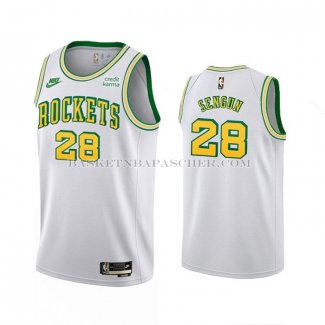 Maillot Houston Rockets Alperen Sengun NO 28 Classic 2022-23 Blanc