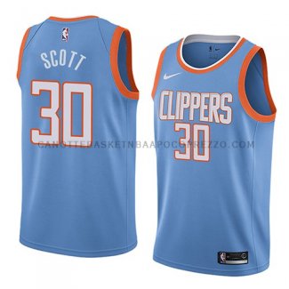 Maillot Los Angeles Clippers Mike Scott Ciudad 2018 Bleu