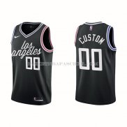 Maillot Los Angeles Clippers Personnalise Ville 2022-23 Noir