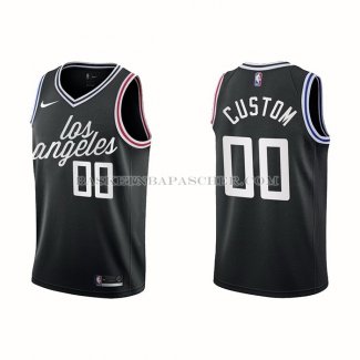 Maillot Los Angeles Clippers Personnalise Ville 2022-23 Noir