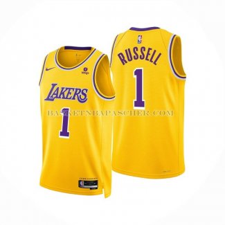 Maillot Los Angeles Lakers D'angelo Russell NO 1 Icon Jaune