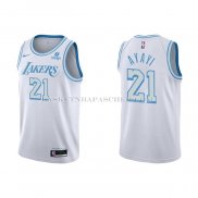 Maillot Los Angeles Lakers Joel Ayayi NO 21 Ville 2021-22 Blanc