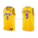 Maillot Los Angeles Lakers Kent Bazemore NO 9 75th Anniversary 2021-22 Jaune