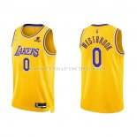 Maillot Los Angeles Lakers Russell Westbrook NO 0 75th Anniversary 2021-22 Jaune Maillot Los Angeles Lakers Russell Westbrook NO 0 75th Anniversary 2021-22 Jaune