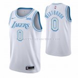 Maillot Los Angeles Lakers Russell Westbrook NO 0 Ville 2020-21 Blanc Maillot Los Angeles Lakers Russell Westbrook NO 0 Ville 2020-21 Blanc